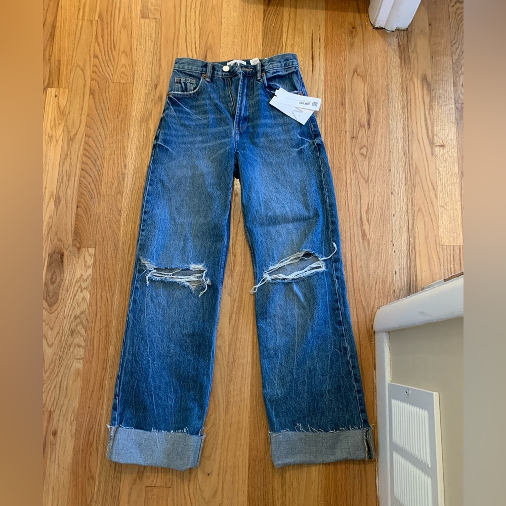 ZARA brand new never worn wide leg jeans in perfect condition blue jeans